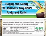 st. patrick's day candy bar favors